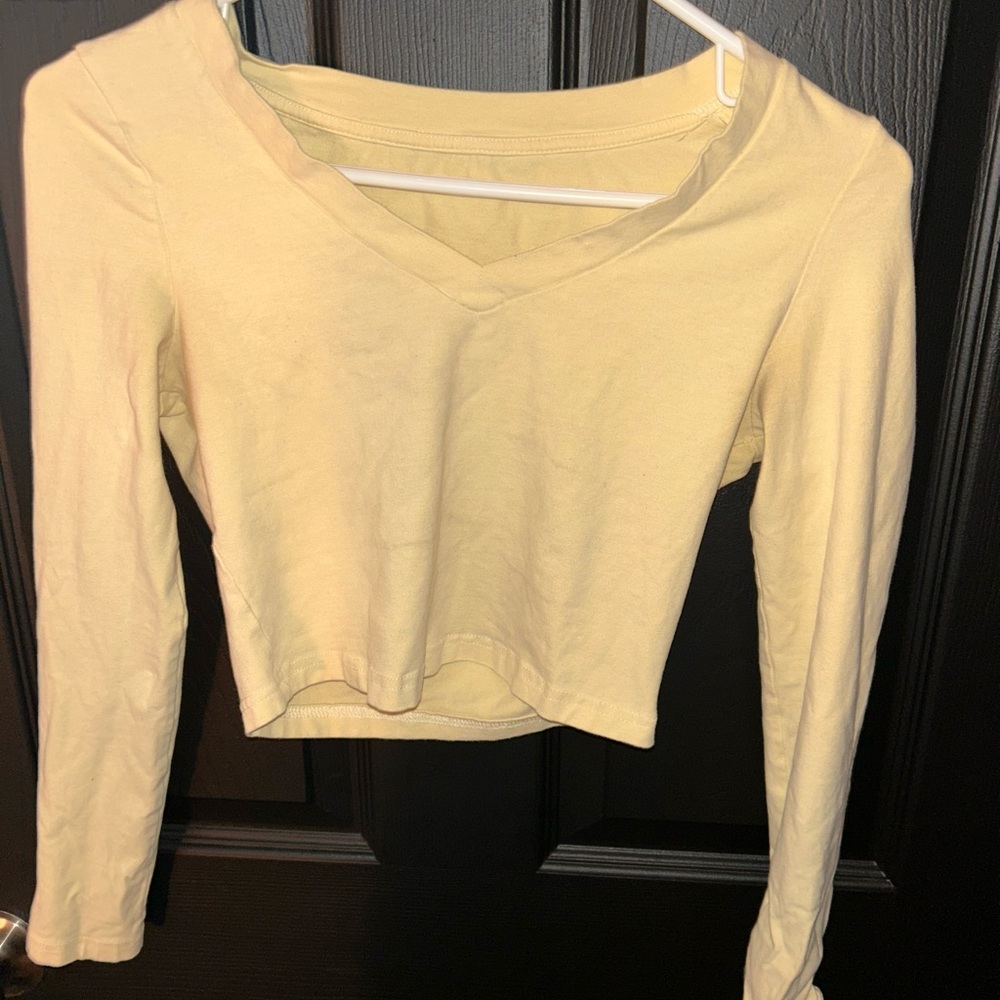 Chic Beige Long Sleeve Top